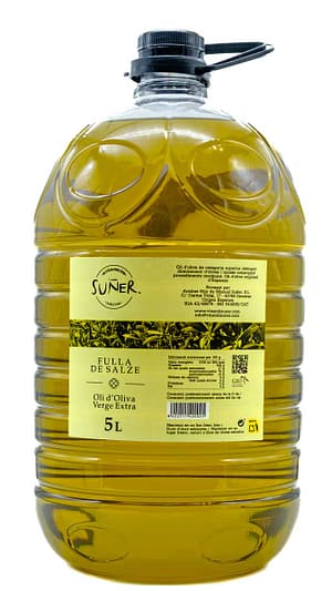 Oli d'Oliva Verge Extra Fulla de Salze PET 5 l.