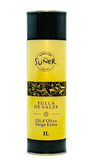 Oli d'Oliva Verge Extra Fulla de Salze Llauna 1 l.